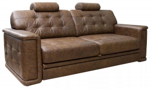 Трехместный диван-кровать Ричмонд в коже (3м)