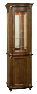 Шкаф с витриной Валенсия Д Классик П3.0591.0.01 античная бронза