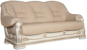 Трехместный диван-кровать Консул 2020-С в коже (СП)