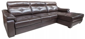 Угловой диван-кровать Барселона 2 в коже 2324 (140 гр.) (3мL/R8мR/L) (СП)