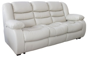 Трехместный кожаный диван-кровать Манчестер 1 в коже 1079 (120 гр.) (3м) (СП)