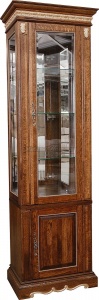 Шкаф комбинированный Милана 1С П4.265.2.09(396.09) мореный дуб с золочением