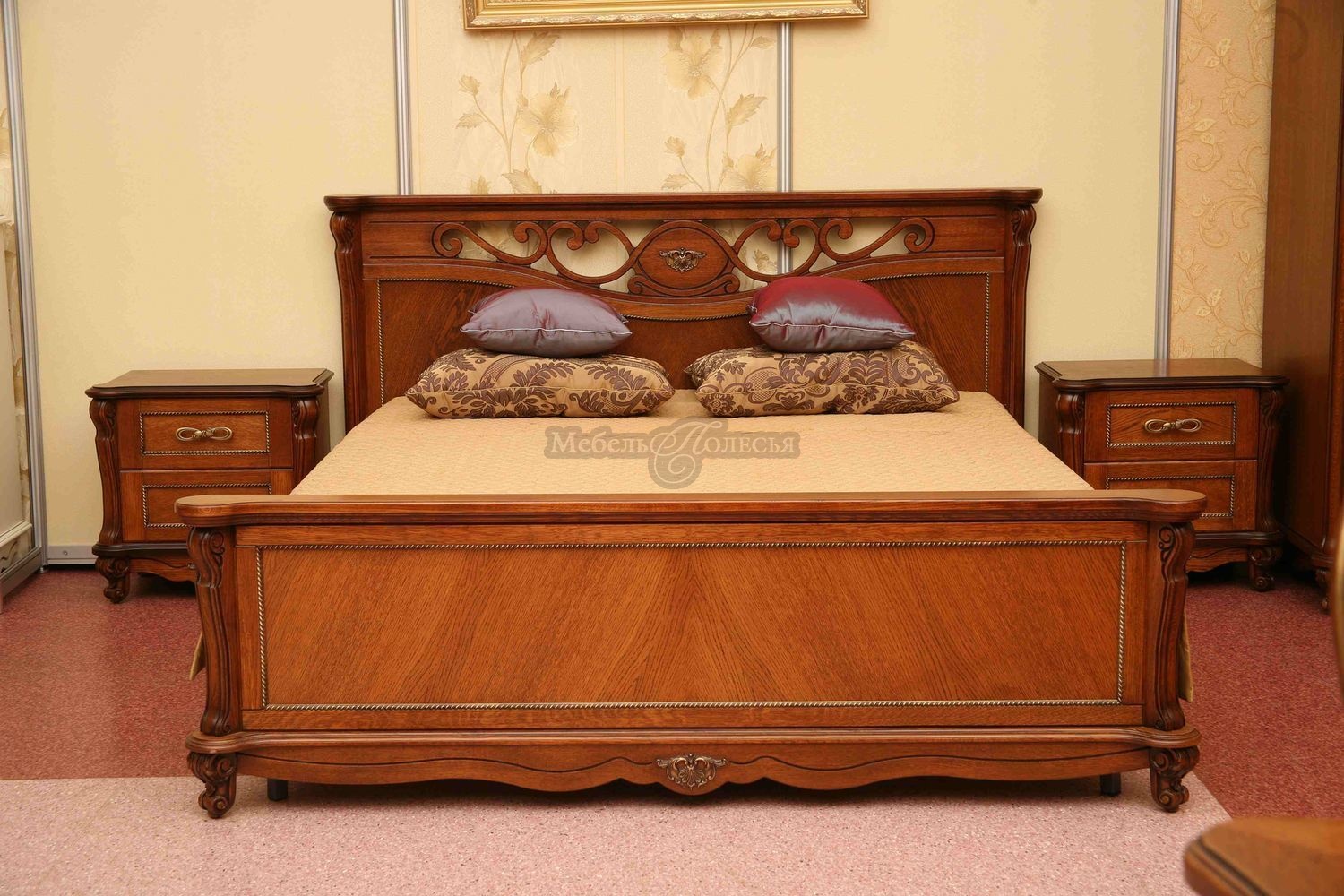 Кровать двуспальная Алези П349.16 (160) античная бронза. Фото �2