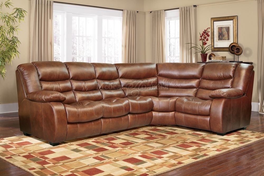 Угловой кожаный диван-кровать Манчестер 1 (3мL/R.90.1R/L). Фото �2