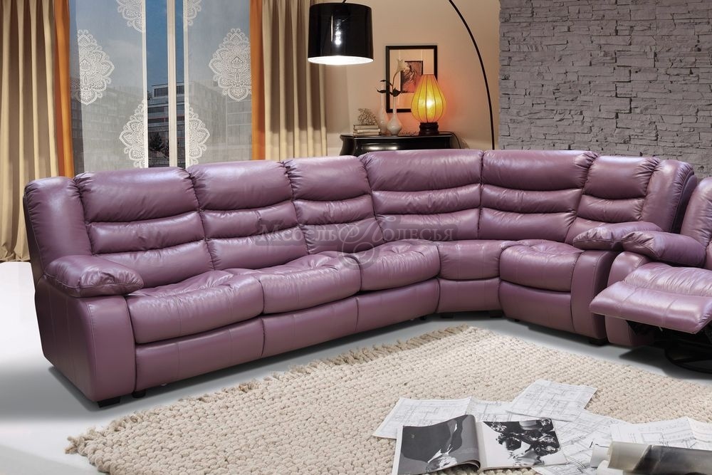 Угловой кожаный диван-кровать Манчестер 1 (3мL/R.90.1R/L). Фото �5