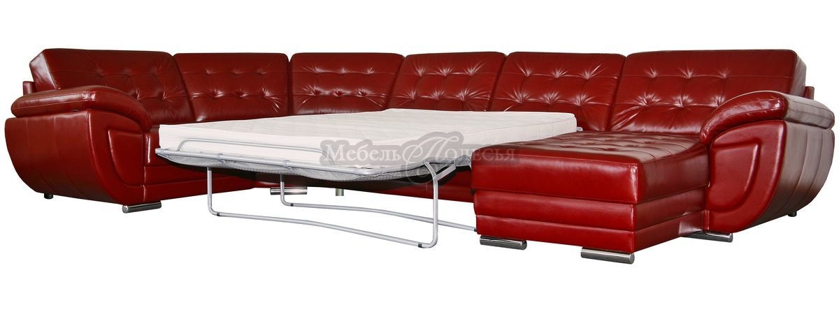 Угловой кожаный диван-кровать Редфорд (1L/R9030м8мR/L). Фото �5