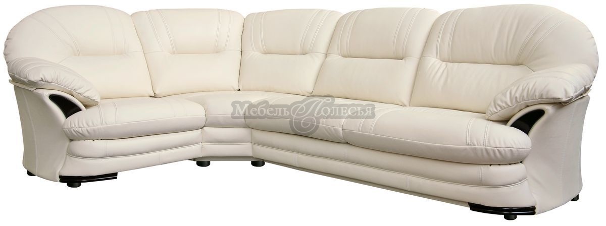 Угловой диван-кровать Йорк в натуральной коже (3мL/R.90.1R/L). Фото �17