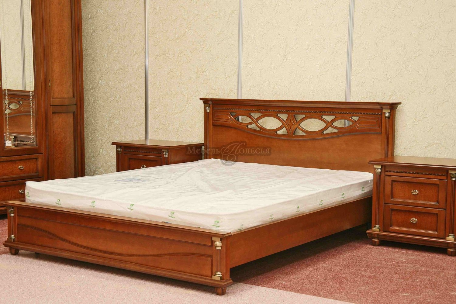 Кровать Валенсия 2М П254.51 (160) каштан. Фото �3