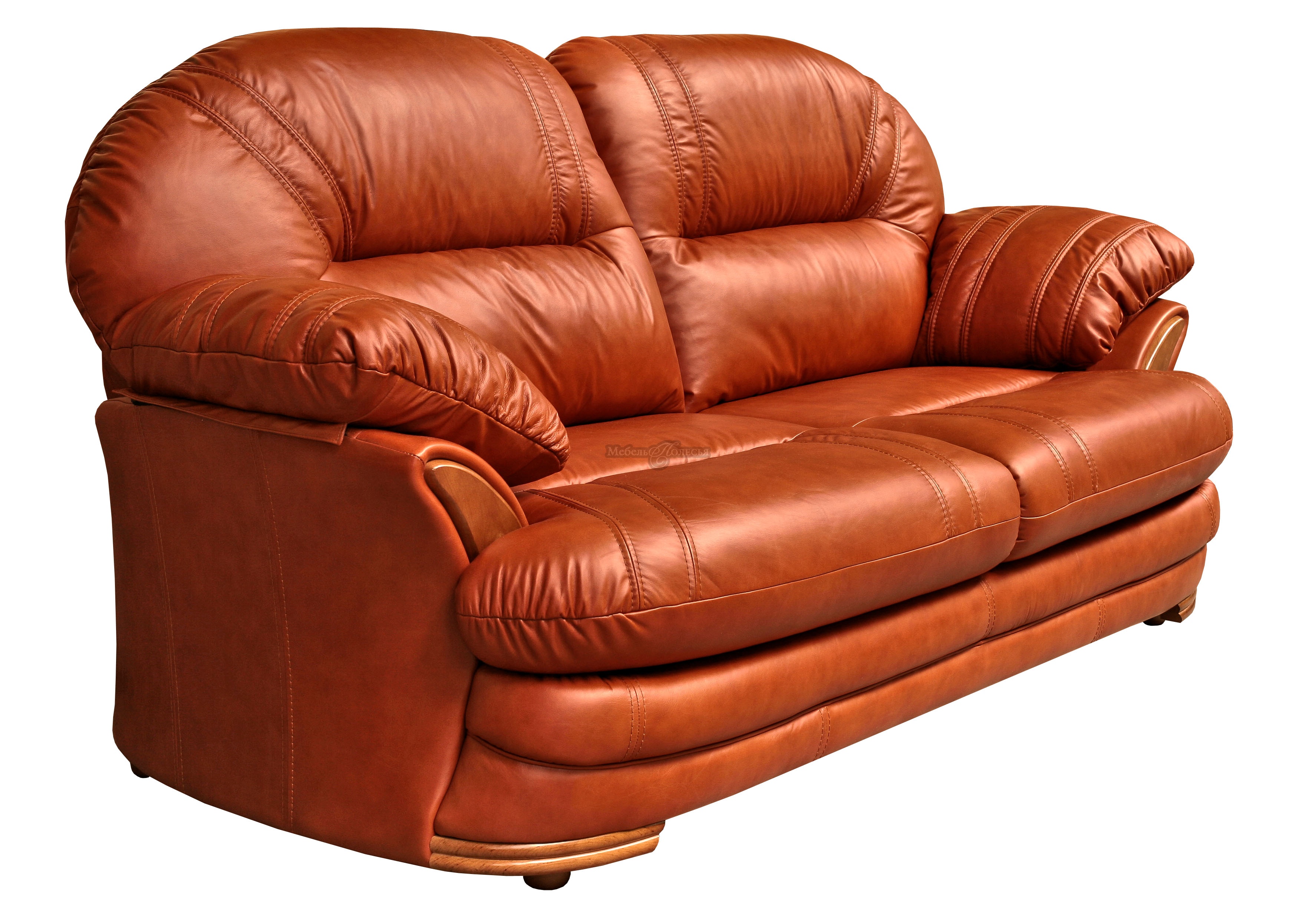 Трехместный диван-кровать Йорк в натуральной коже (3м) купить в Москве отпроизводителя Пинскдрев - Белорусская мебель от Мебель Полесья.
