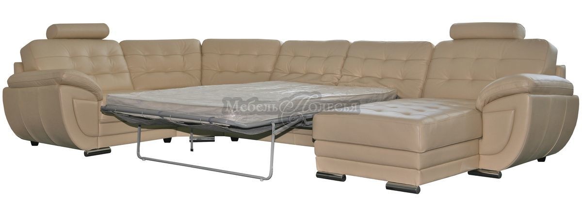 Угловой кожаный диван-кровать Редфорд (1L/R9030м8мR/L). Фото �8