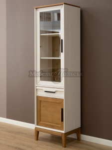 Шкаф для посуды 111 Гранада белый воск + антик 24