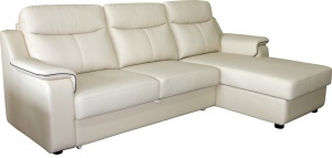 Угловой кожаный диван-кровать Люксор (3мL/R.8мR/L)