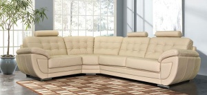 Угловой кожаный диван-кровать Редфорд (3мL/R901R/L)