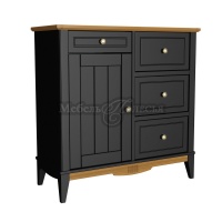 Комод 113 для прихожей Пенни блэк + антик 24