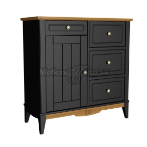 Комод 113 для прихожей Пенни блэк + антик 24