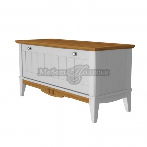 Тумба обувная Пенни  белый воск + антик 24