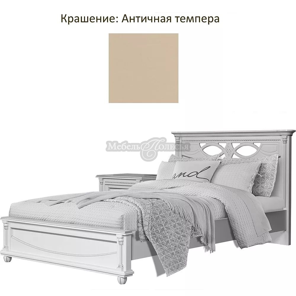 Кровать Валенсия 12М П254.45 (120) античная темпера