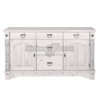 Комод Викинг gl-05/1 с ящиками, белый воск