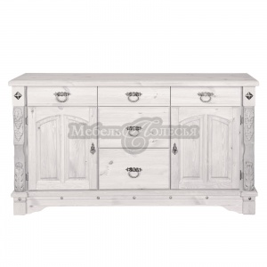 Комод Викинг gl-05/1 с ящиками, белый воск