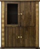 Тумба комбинированная Тунис П6.343.0.23 венге c золочением