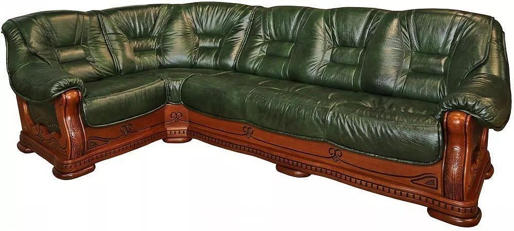 Угловой диван-кровать Консул 2020 в коже (3мL/R901R/L). Фото �3