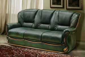 Трёхместный кожаный диван Изабель-2