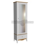 Шкаф для прихожей Пенни с зеркалом белый воск + антик 24