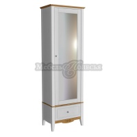 Шкаф для прихожей Пенни с зеркалом белый воск + антик 24