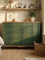 Комод 036 Пенни грин 6020 + антик 24 (NN новые направляющие)