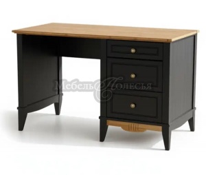 Стол письменный 120 Пенни блэк + антик 24