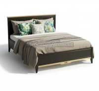 Кровать 160х200 Пенни блэк + антик 24