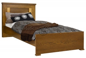 Кровать 1-09 Тунис П6.343.1.08 (90) черешня с золочением