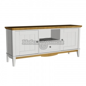 Тумба ТВ 1600 Пенни белый воск + антик 24