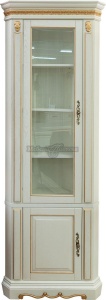 Шкаф комбинированный Милана ДУ П4.265.2.20-01 (П396.20-01) слоновая кость с золочением
