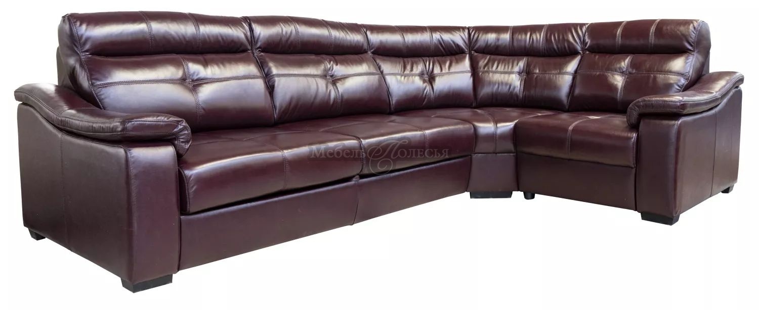 Угловой диван-кровать Барселона 2 в коже 2324 (140 гр.) (3мL/R901R/L) (СП)