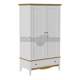  Шкаф 21 Пенни комбинированный белый воск + антик 24