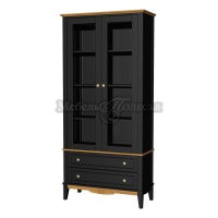 Шкаф для посуды 22 Пенни блэк + антик 24