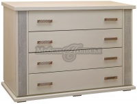 Комод Тунис П6.343.1.02 слоновая кость с серебром