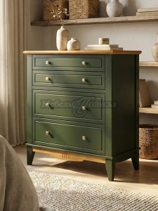 Комод 022 Пенни грин 6020 + антик 24 (NN новые направляющие)