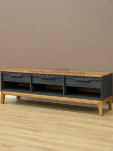 Тумба ТВ 03 Гранада серый 7016 + антик 24