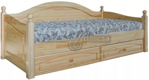 Кровать-диван Лотос БМ2.701.1.40(2186) сосна натуральная