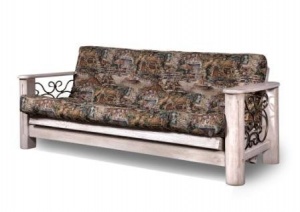 Трехместный диван-кровать Викинг 02 (с мягким элементом), браширование