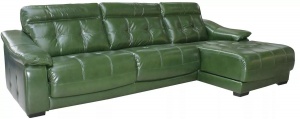 Угловой кожаный диван-кровать Мирано (3mL/R8mR/L)