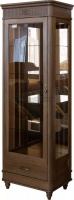 Шкаф с витриной Юстина Люкс БМ2.690.0.05-01 орех