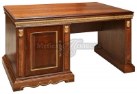 Стол Милана 3П П4.265.2.06(396.06) мореный дуб с золочением