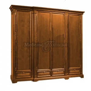 Шкаф четырехдверный Престиж ГМ 5924 беловежский орех