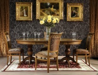 Стол обеденный Верди 3РД дуб + стулья 3049/S