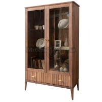 Шкаф с витриной 2 Палермо темная вишня