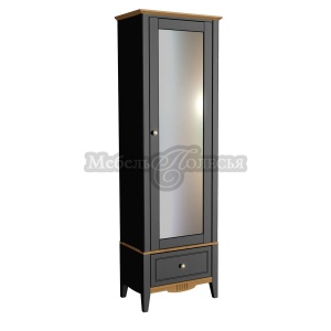 Шкаф для прихожей Пенни с зеркалом блэк + антик 24