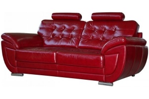 Трехместный диван-кровать Редфорд в коже